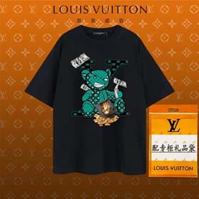 Louis Vuitton LV short-sleeved printed T-shirt for men and women loose cartoon T-shirt(15 styles)-1820