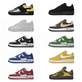 Nike LOUIS VUITTON Air Force 1 Low Casual Low-top Fashion Sneakers-2919