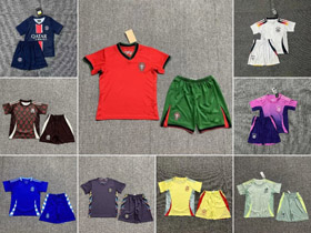 Portugal National Team Home Soccer Jersey Shorts Set-6650  