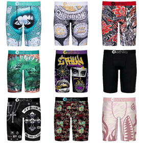 Ethika Graphic Print Extended-Length Streetwear Boxer Briefs-6693  